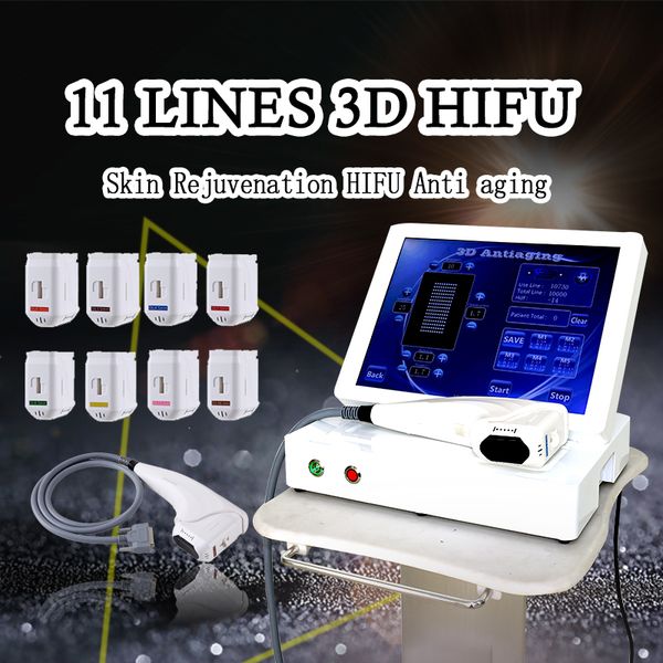 

машина ультразвука 3d hifu высокой интенсивности 2019 самых новых продуктов сфокусированная с 11 линиями снимая машину красотки hifu anti ст