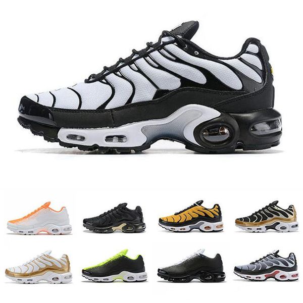 

black yellow men running shoes tn mercurial plus ultra designer sneaker sliver gold orange chaussures athletic sports sneakers