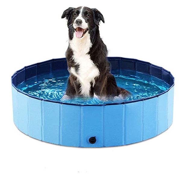 

foldable dog pet bath pool collapsible dog pet pool bathing tub kiddie pool for dogs cats and kids