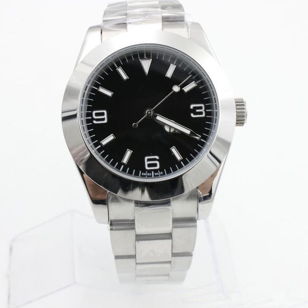 

Luxury men watch exp tyle 40mm black dial automatic movement 316l tainle teel with apphire mirror original folding buckl