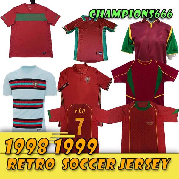 

ретро portugals футбол джерси 1998 1999 2010 2012 2016 2004 2002 rui costa figo ronaldo маек camisetas де футбол униформа, Black;yellow