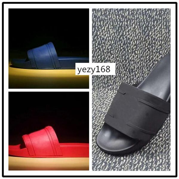 

men women medusa pool slides with embossed medusa head rubberised slip-on rubber pvc sandals slippers with boxs size 45, Black
