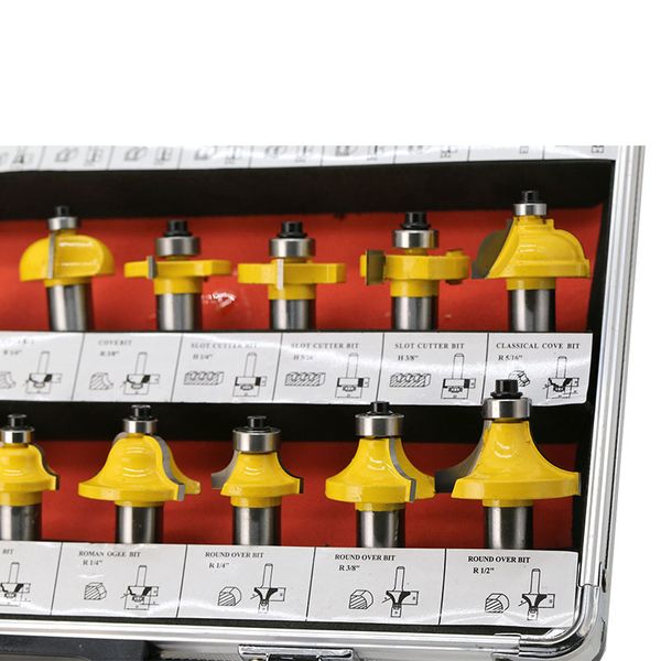 

35pcs carbide tip router bits set shank woodworking cutter bit kit trimming 1/4inch 1/8inch sal99