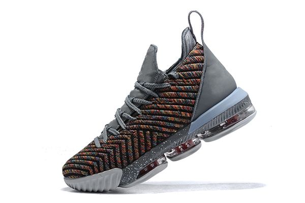 

2019 new arrival high 16s brwon knitting grey leather outdoor shoes men sneakers size 40-47