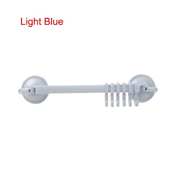 

wall door hook wall vacuum rack suction cup 6 hooks towel bathroom kitchen holder sucker hanger 66cy