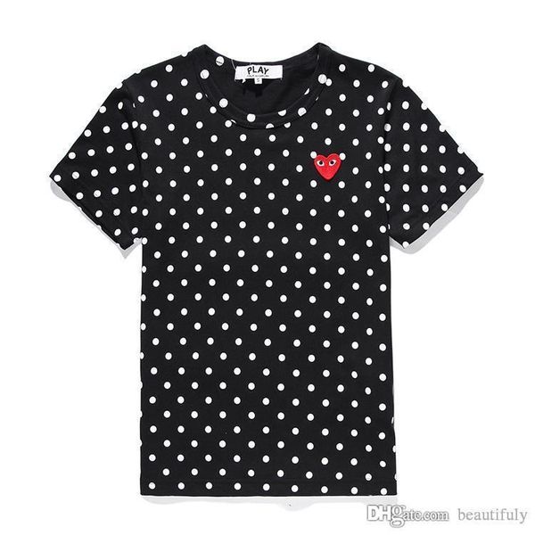 

com для женщин, мужчин коме футболка красный хлопок короткий рукав дез от праздника вышивка сердце emoji толстовка белая шарль-де-голль одеж, Black