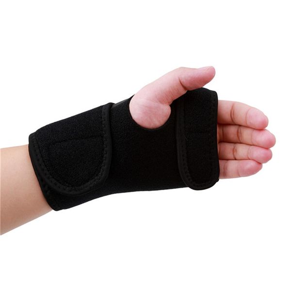 

splint sprains arthritis band belt wrist support brace wristband carpal tunnel support thumb wrist pain hand bandage black glove, Black;red