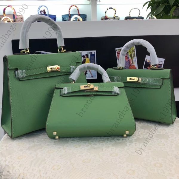 

модные сумки 2020 нового цвет espom авокадо зеленый 19см 22см 25см womentotes плечо сумка женщины lady коровьего натуральная кожа завод