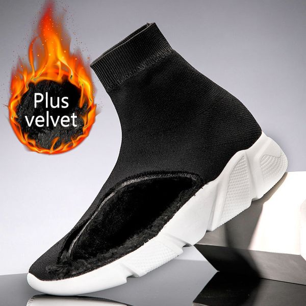 

mwy breathable flying socks shoes thick bottom female footwear ladies black casual flats shoes slip on loafers sneakers women cj191219