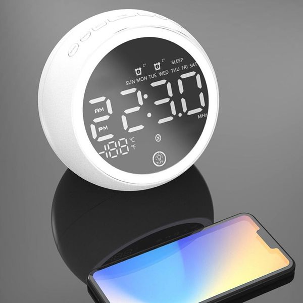 

wireless bluetooth speaker portable led loudspeaker touches lamp stereo music outdoor speaker alarm clock