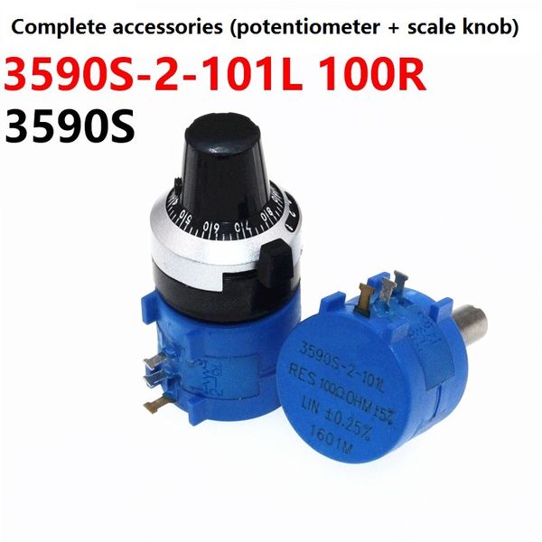 

multi-turn potentiometer 3590 3590s 100r 101 precision adjustable resistor