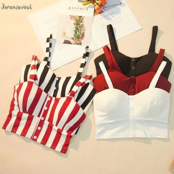 

crop tank women female slimming striped women cami cropped tank elasticity women feminino bustier, White