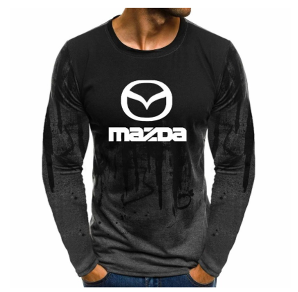 

gradient o neck pullover sweatshirts for motors car logo printed casual cotton men hoodies hip hop harajuku men clothing
