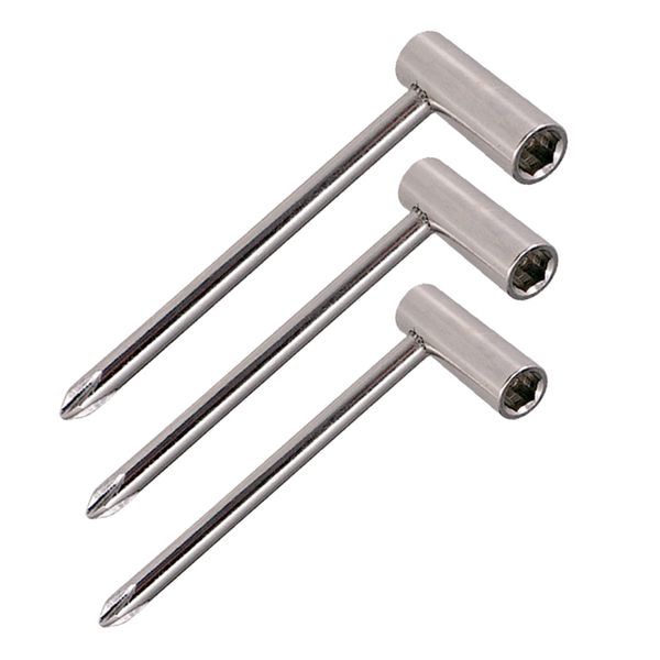 

3pcs guitar neck adjustment hexagonal wrench for guitar repair parts silver
