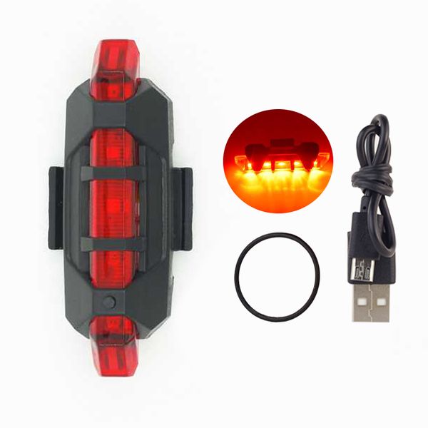 

usb rechargeable bicycle taillight led bike rear light mtb front tail lamp cycle night safety warning light bicycle accessories