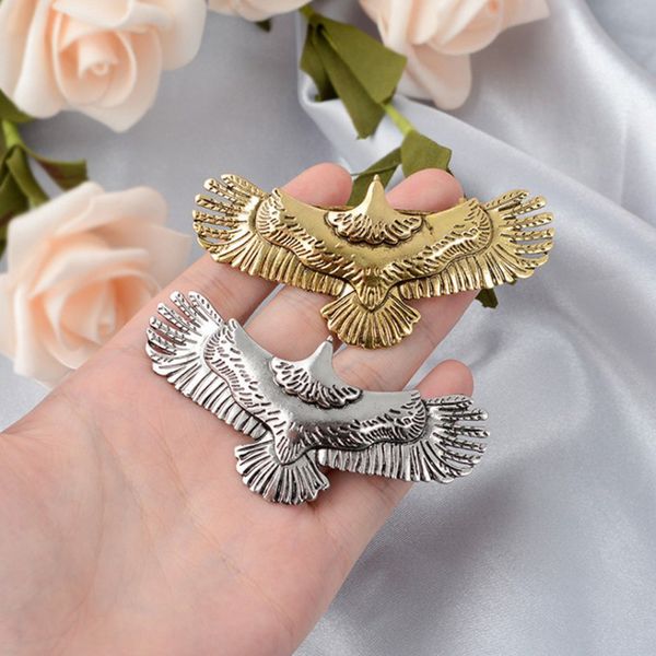 

vintage style antique and antique minimalism color hair clips hairpins for girl women female hair jewelry eagle animal, Golden;white