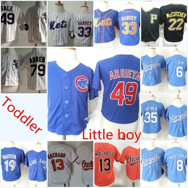 

Toddler Lorenzo Cain Eric Hosmer Jersey baby Manny Machado Matt Harvey Arrieta Jose Abreu Chris Sale Jose Bautista Moustakas Jersey