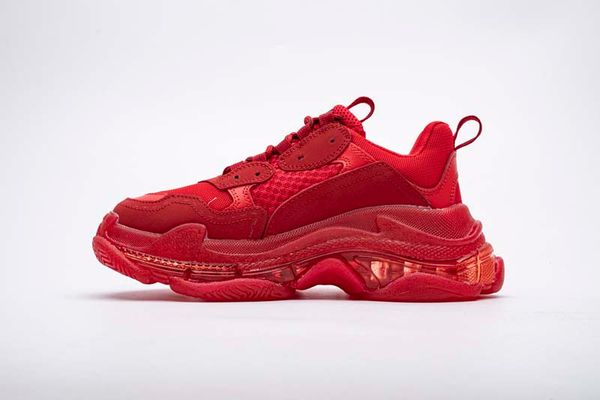 

new 2019 dad shoes paris 17fw triple-s sneakers men/women red running shoes cushion shoes szie 35-45