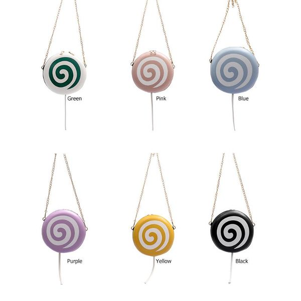 

women lolly candy shoulder sling bag summer female small leather messenger pouch mini chain decorative crossbody satchel bags