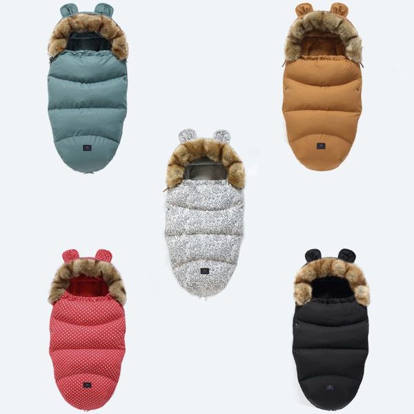 

детская коляска спальный мешок зимнее теплое sleepsacks robe новорожденный footmuff c63c