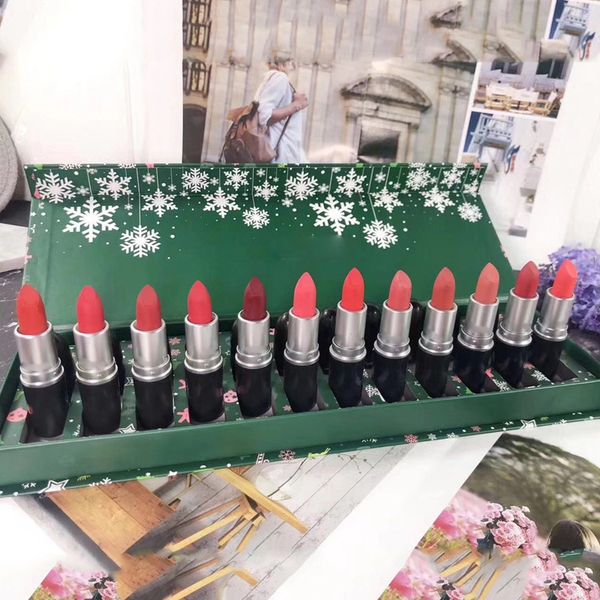 

12 color lip tick et chri tma now lip et matte lip tick et 12pc et j2214 dhl hipping
