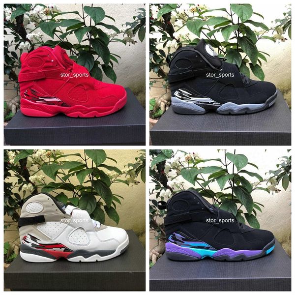 

2019 Новое прибытие jordan retro 8 8s мужские баскетбольные кроссовки белый-серый черный-с