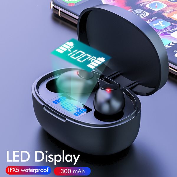 

redgiko wireless headphones tws bluetooth 5.0 stereo wireless earphones with charging box led display sport waterproof headsets