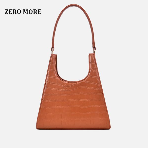 

zero more hobos tote handbag women bags 2019 crocodile pattern vintage style shoulder bag for ladies handbags bolsos de mujer