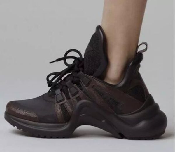 

Новый top1 горячая люксовый бренд женская мужская дизайнер Archlight кроссовки мужчины натуральная кожа тренеры TPU подошва Повседневная обувь Бегун обувь 7 c