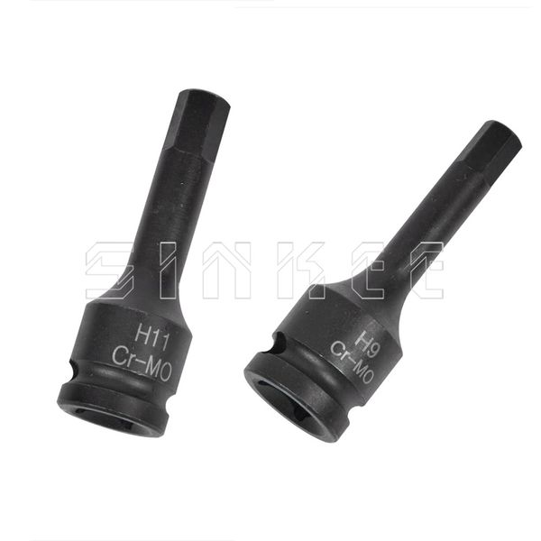 

9mm 11mm hex impact socket tool 1/2" dr 78mm long sk176263