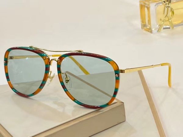 

fashion 0662 pilot sunglasses havana brown shaded lenses uv protection sonnenbrille sun glasses men sunglasses shades new with box, White;black