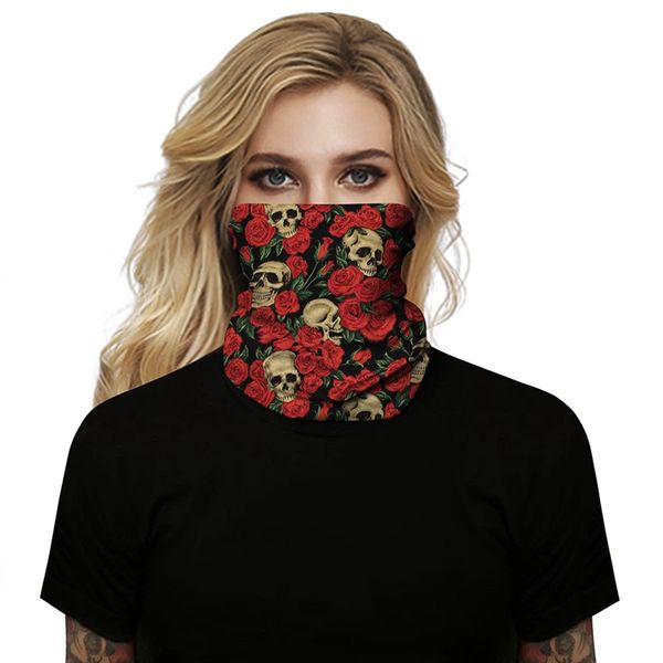 

outdoor hiking scarf windproof uv protection bandana hiking fishing neck scarf cycling face mask magic head wrap bandana, Black