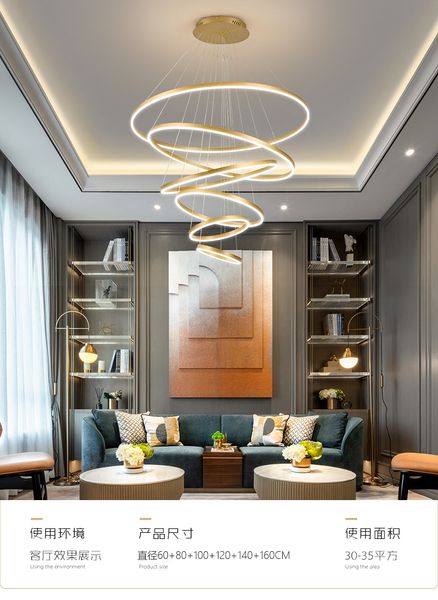 

chandelier living room modern minimalist nordic restaurant duplex long stair villa ring luxury hall ceiling chandelier lamps chandelier