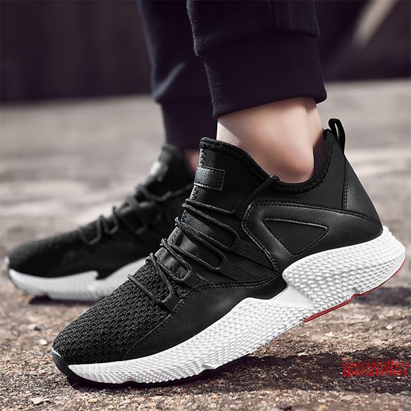 

x8 man spring casual shoes breathable light men lace-up new women s leather shoes wild personality shoes fashion big size 39-46, Black