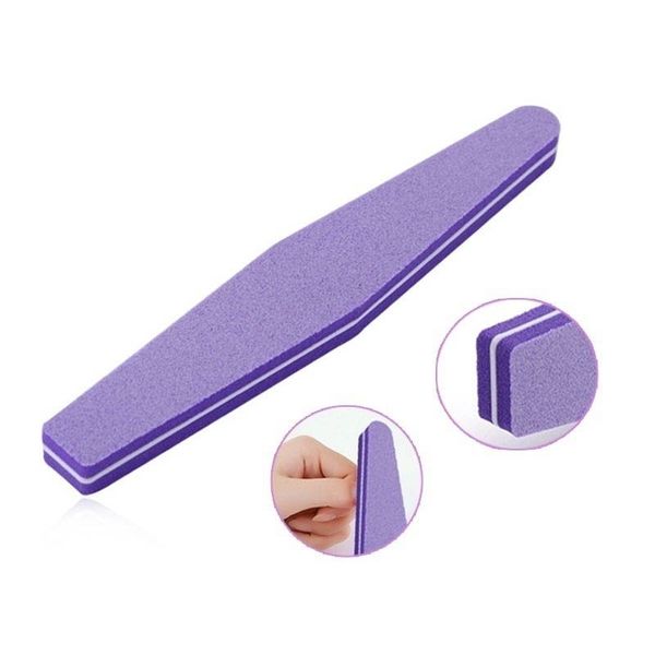 

sunshine nail file sponge diamond nail buffer file washable 100/180 buffer for finger polish (color: pink