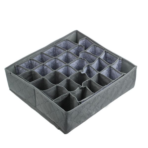 

30 cells non-woven cloth bamboo charcoal closet organizer for ties socks bra underwear organizer sac de rangement#