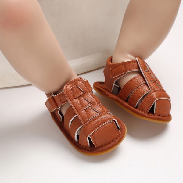 

baby sandals brand new infant baby boys summer shoes hollow out newborn toddler crib garden shoes boy flat sandales, Black;red