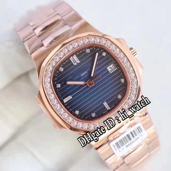 

version rf nautilus 5711/1a 18k rose gold diamond bezel d-blue dial 324sc automatic mens watch 40mm watches sapphire for hi_watch e2, Slivery;brown