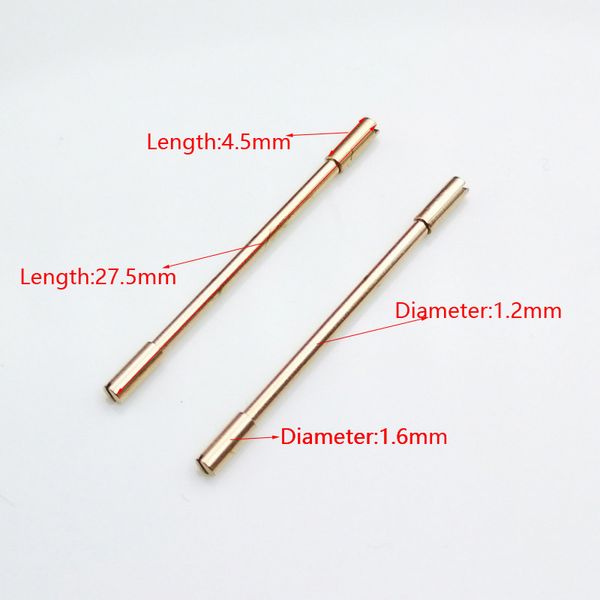 2 stücke 27.5mm Länge 1,5 mm Kopfdurchmesser 1.2 Mittlerer Durchmesser Rose Gold Farbe Stahl Schrauben Link für Royal Oak Offys 28mm Uhr Uhr Band Strap
