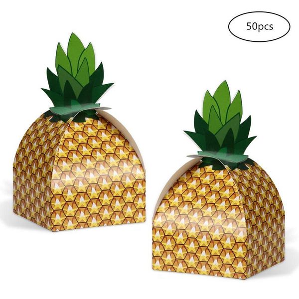 

hobbylane 50pcs pineapple pattern hawaii candy bag for party storage decor