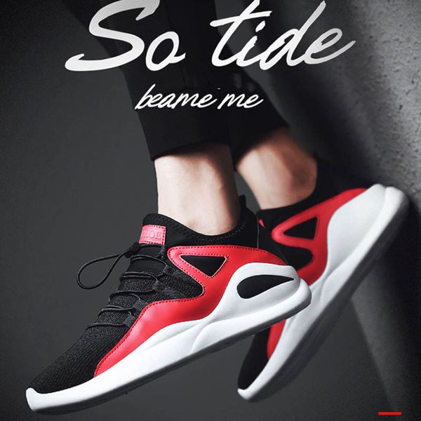 

fitness walking men running shoes outdoor athletic breathable cool black white grey shoes comfortable sneakers 42e