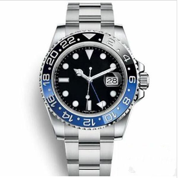 

luxury gmt ceramic bezel mens mechanical stainless steel automatic movement watch designer sports self-wind watches wristwatches smith2018, Slivery;brown
