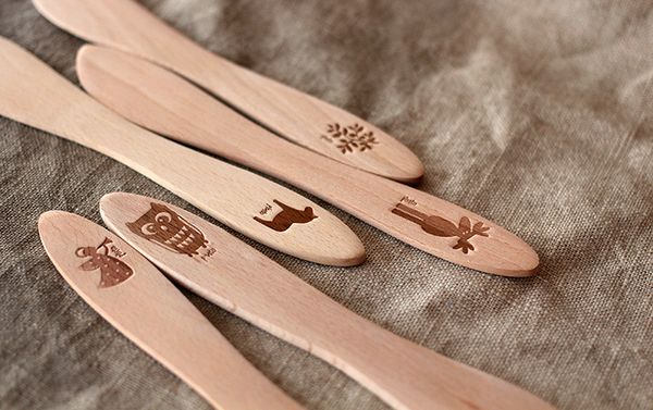 

zakka мультфильм творческий деревянная посуда бук деревянные ножи без краски сыр ножи варенье / масло / торт / салат / клецки вещи ножи