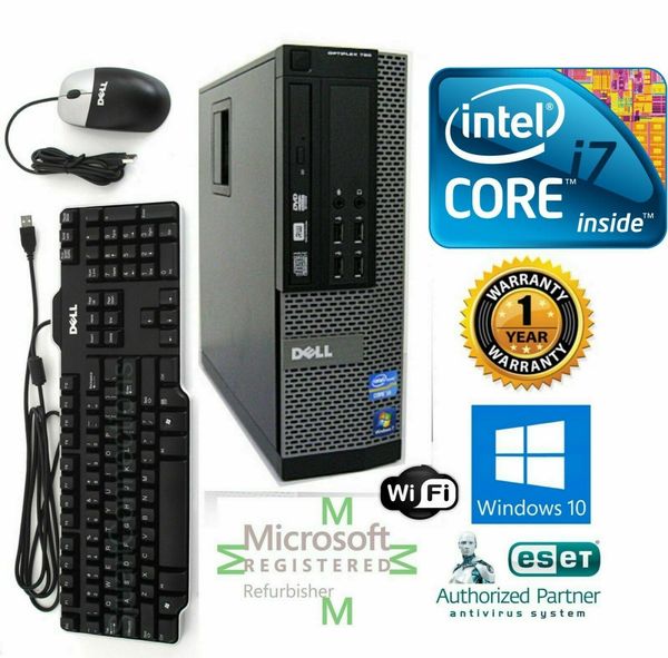 

dell pc deskintel i7 4770 3.40g 16gb new 1tb ssd windows 10 pro dvi wifi