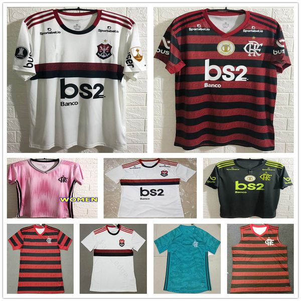 

2019 2020 flamengo jersey 19 20 flemish gabriel b diego vinicius jr soccer jerseys flamengo home red black away white pink football shirt, Black;yellow