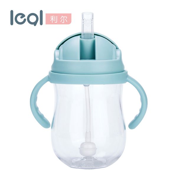 

children's cups water anti-increased gas newborns feeding bottle anti choking silica gel cup with straw infant sippy cup feeding