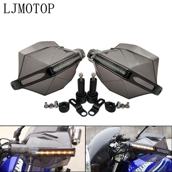 

universal motorcycle hand guards with led turn signal light protectors for versys 650 zg1000 zrx1100 zrx1200 zx11