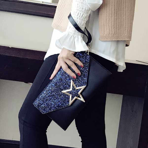 

new wild envelope bag shoulder messenger bag personality fashionable clutch