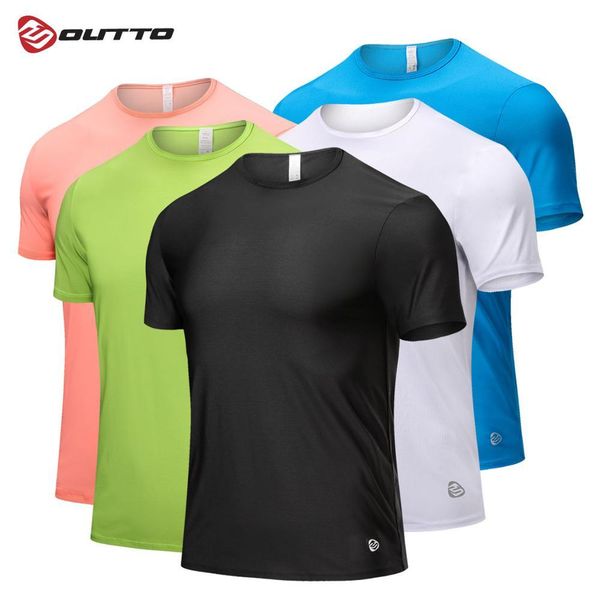 

отъездадо мужские идущие футболки quick dry эластичный тонкий беговая обучение тройники с коротким рукавом gym фитнес спортивная одежда top