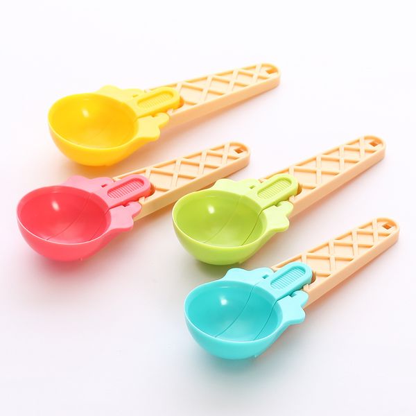 

new arrival creative plastic ice cream scoop melon ball dig sphere ball fruit ice ball maker stacks spoon kitchen tools vt0333